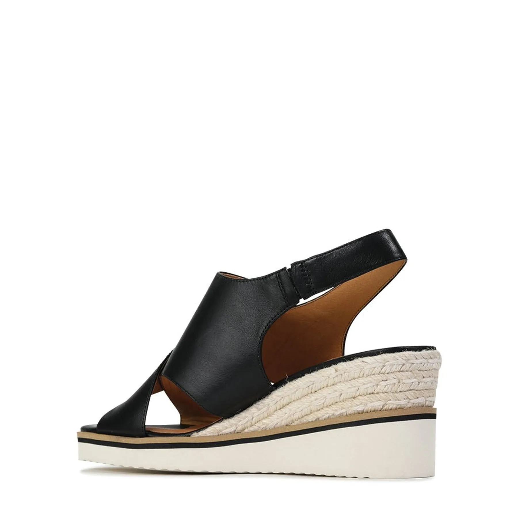 BEQUEME LEDER-ESPARDRILES SANDALEN