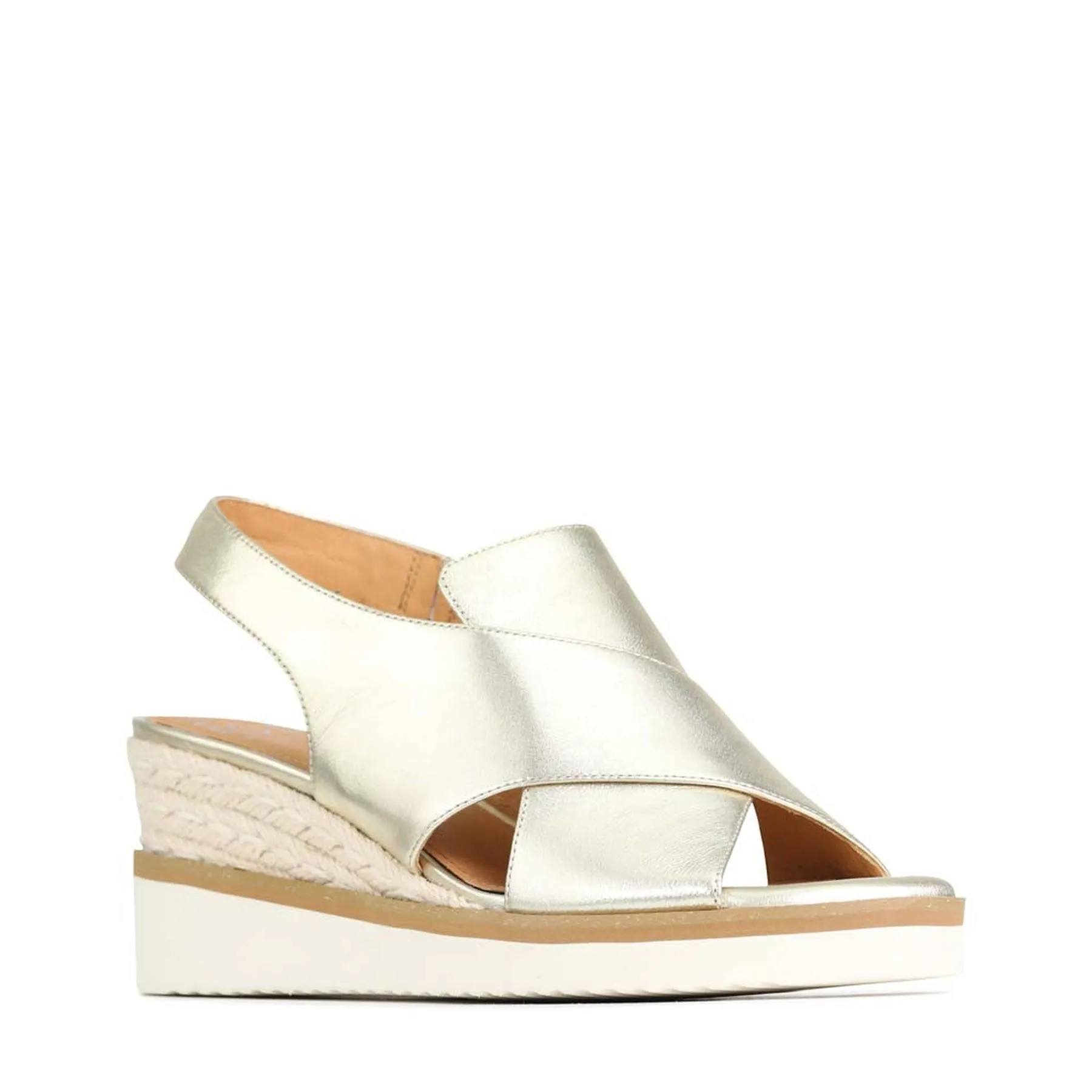 BEQUEME LEDER-ESPARDRILES SANDALEN