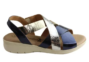 Lola Canales Shimmer Damen Bequeme Ledersandalen Hergestellt In Spanien Lola Canales Schuhe