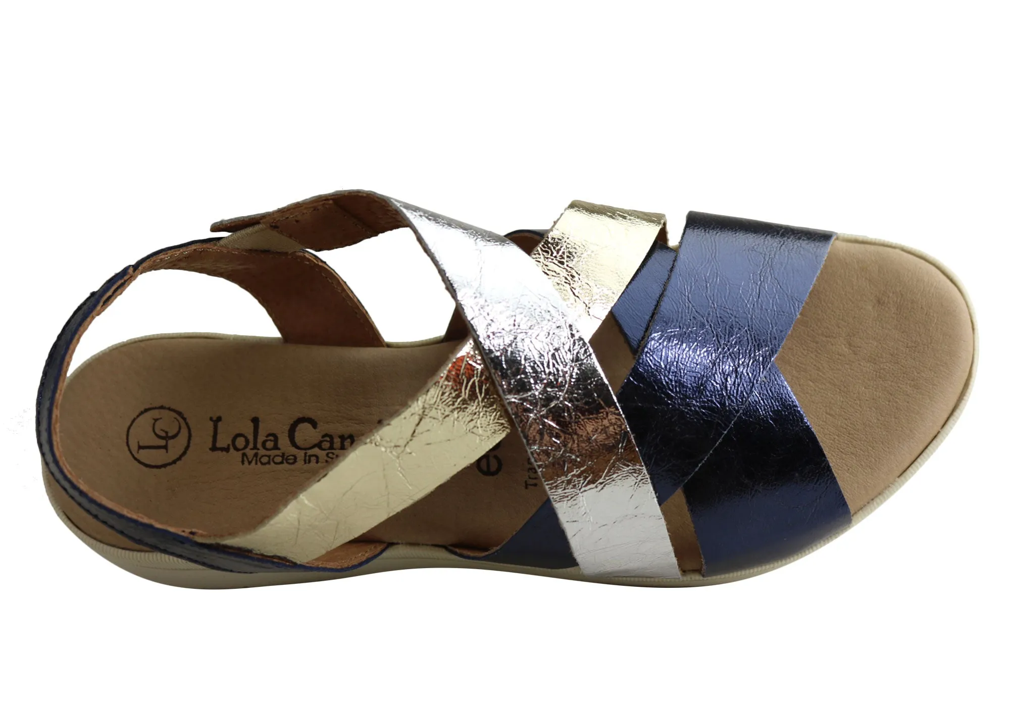 Lola Canales Shimmer Damen Bequeme Ledersandalen Hergestellt In Spanien Lola Canales Schuhe