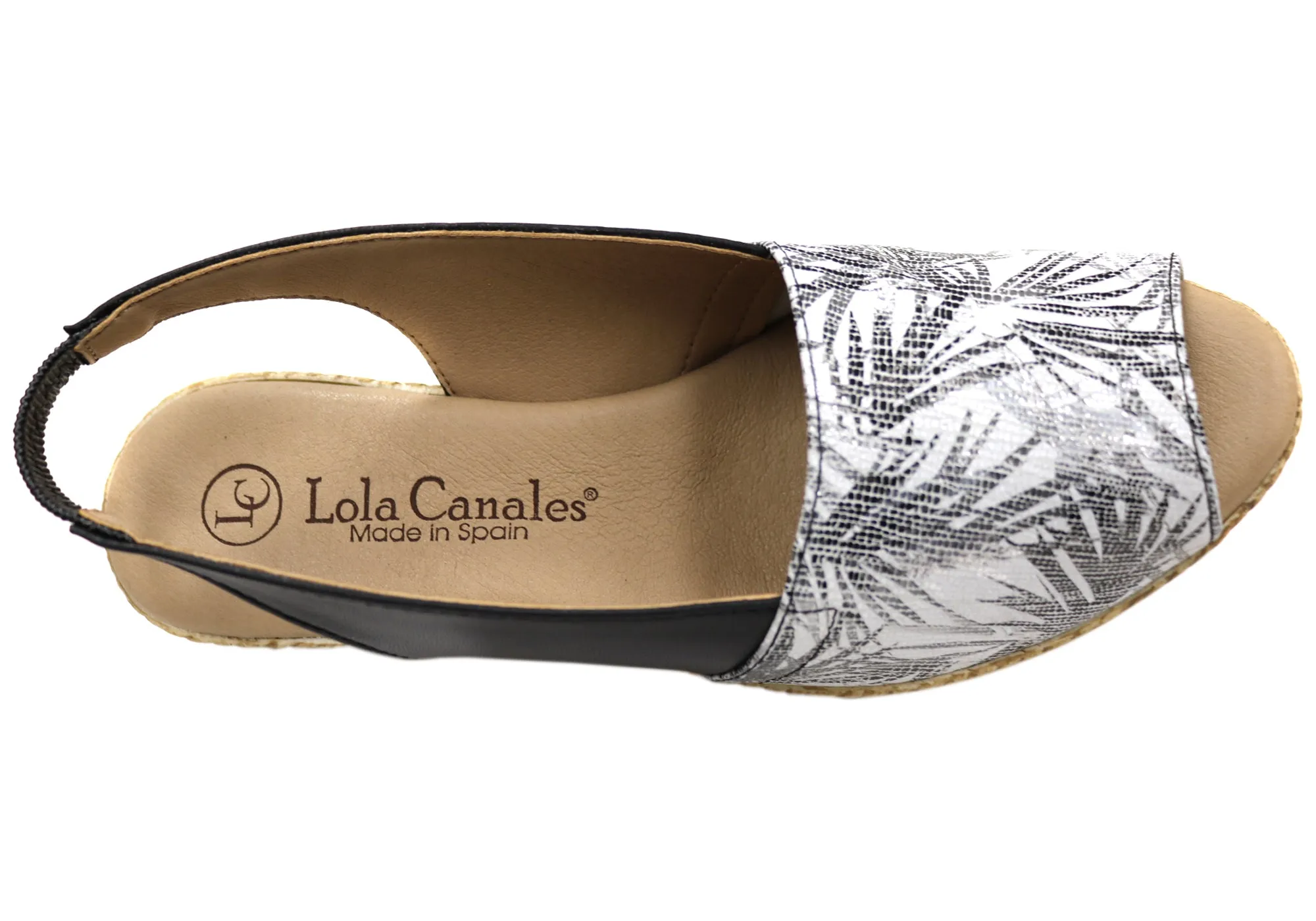 Lola Canales Tropicanna Damen Spanische Leder Keil-Sandalen Lola Canales Schuhe