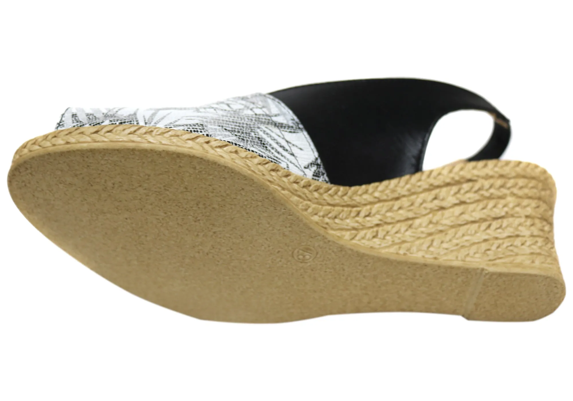 Lola Canales Tropicanna Damen Spanische Leder Keil-Sandalen Lola Canales Schuhe