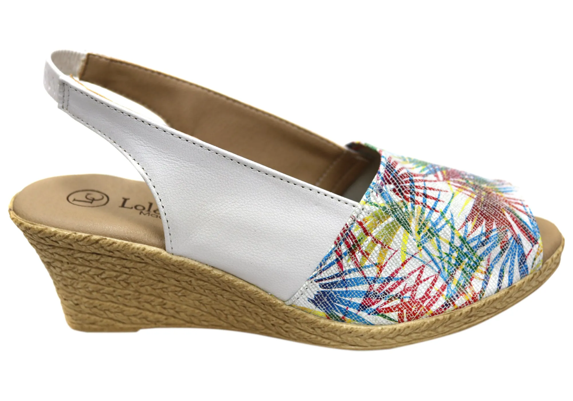 Lola Canales Tropicanna Damen Spanische Leder Keil-Sandalen Lola Canales Schuhe