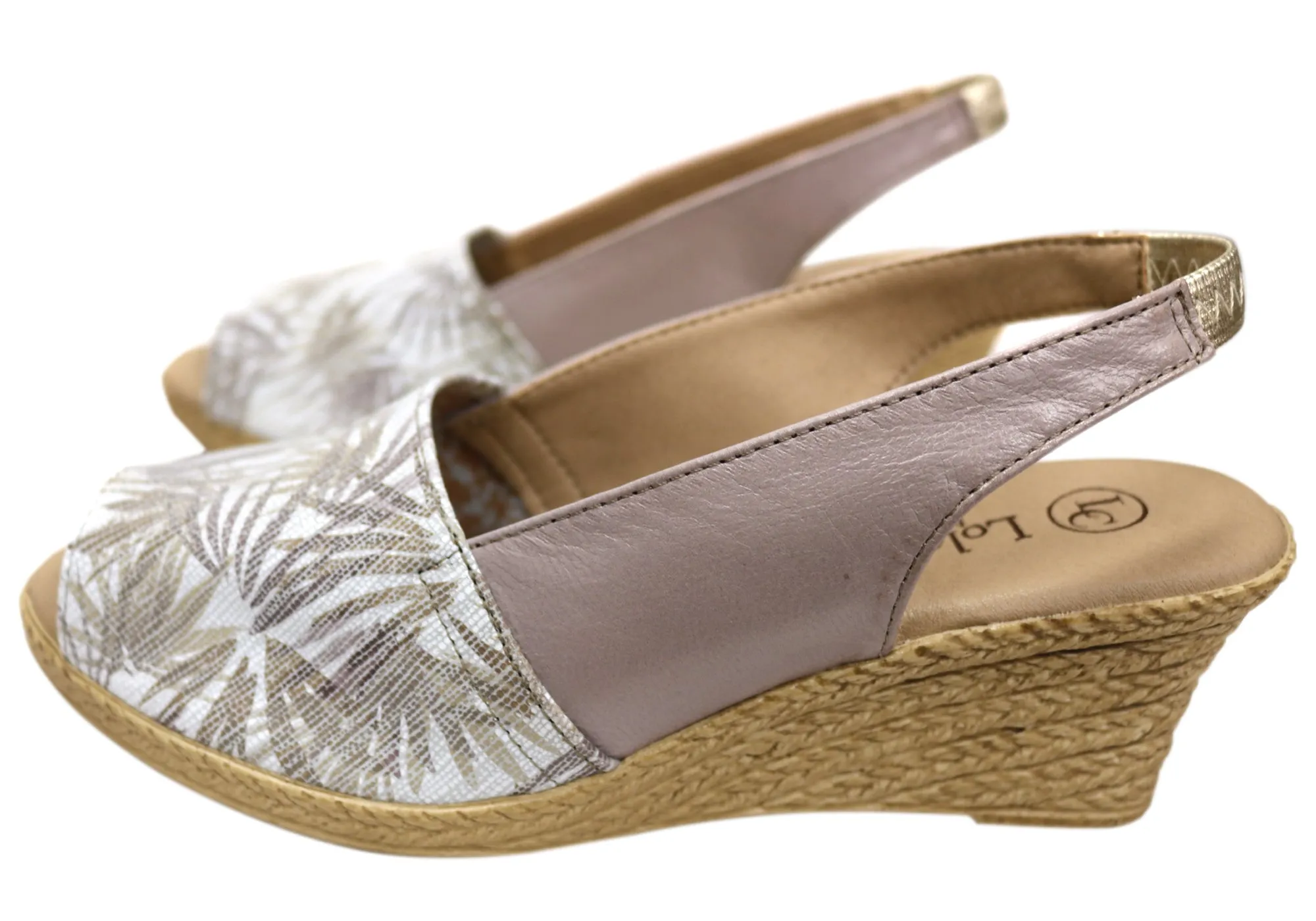 Lola Canales Tropicanna Damen Spanische Leder Keil-Sandalen Lola Canales Schuhe