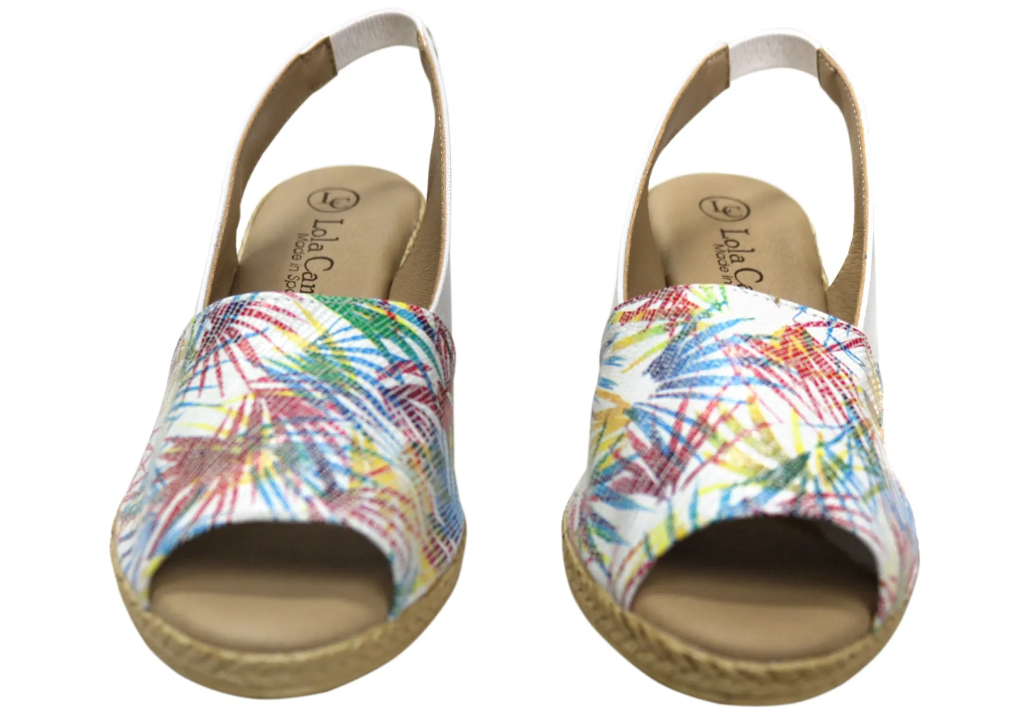 Lola Canales Tropicanna Damen Spanische Leder Keil-Sandalen Lola Canales Schuhe