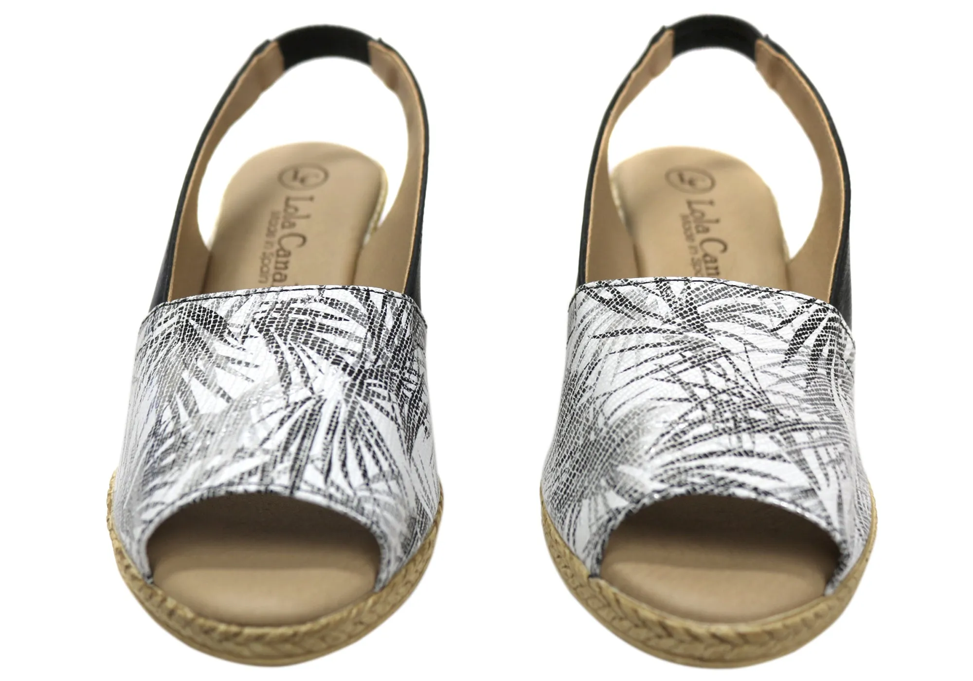Lola Canales Tropicanna Damen Spanische Leder Keil-Sandalen Lola Canales Schuhe