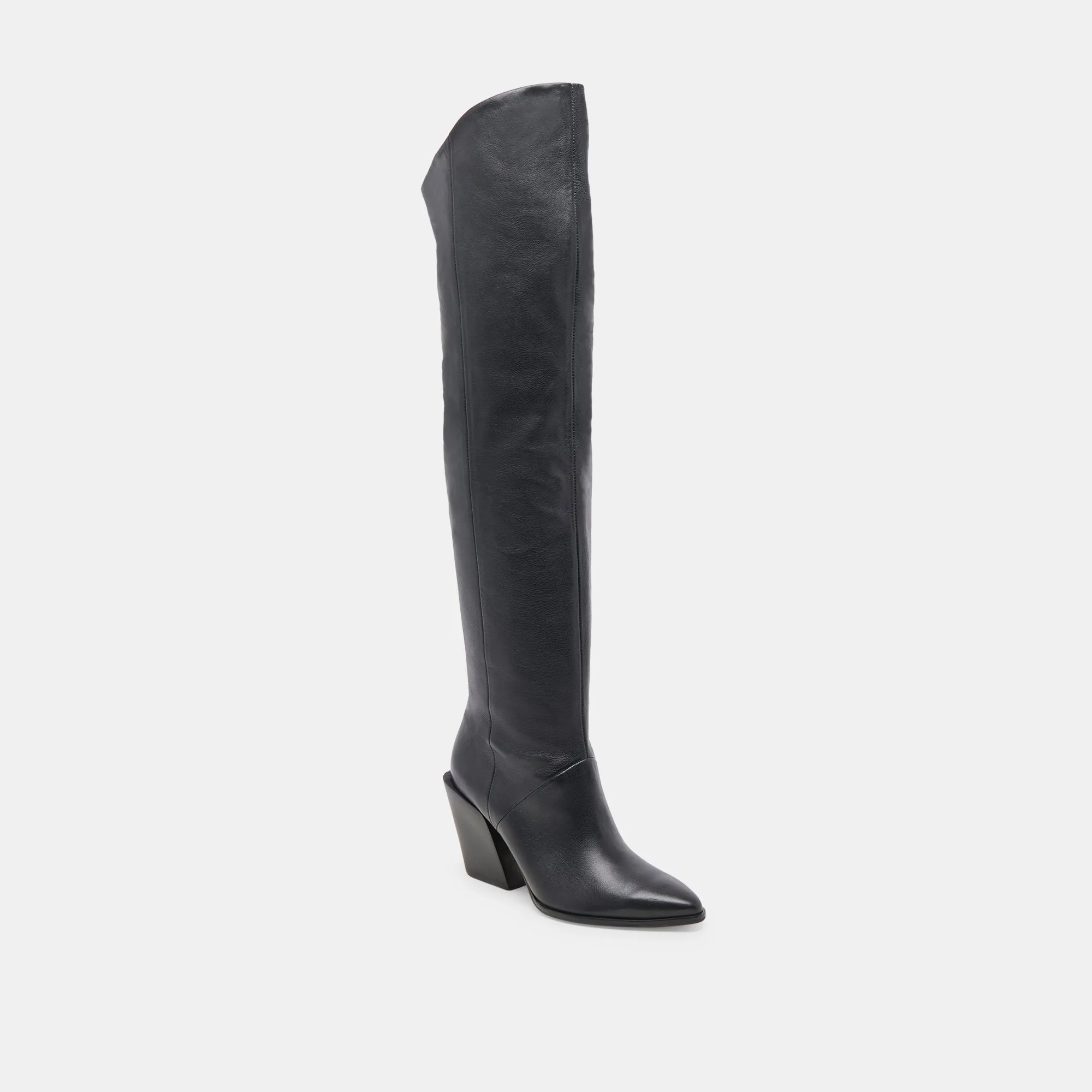 LUPIN STIEFEL SCHWARZES LEDER