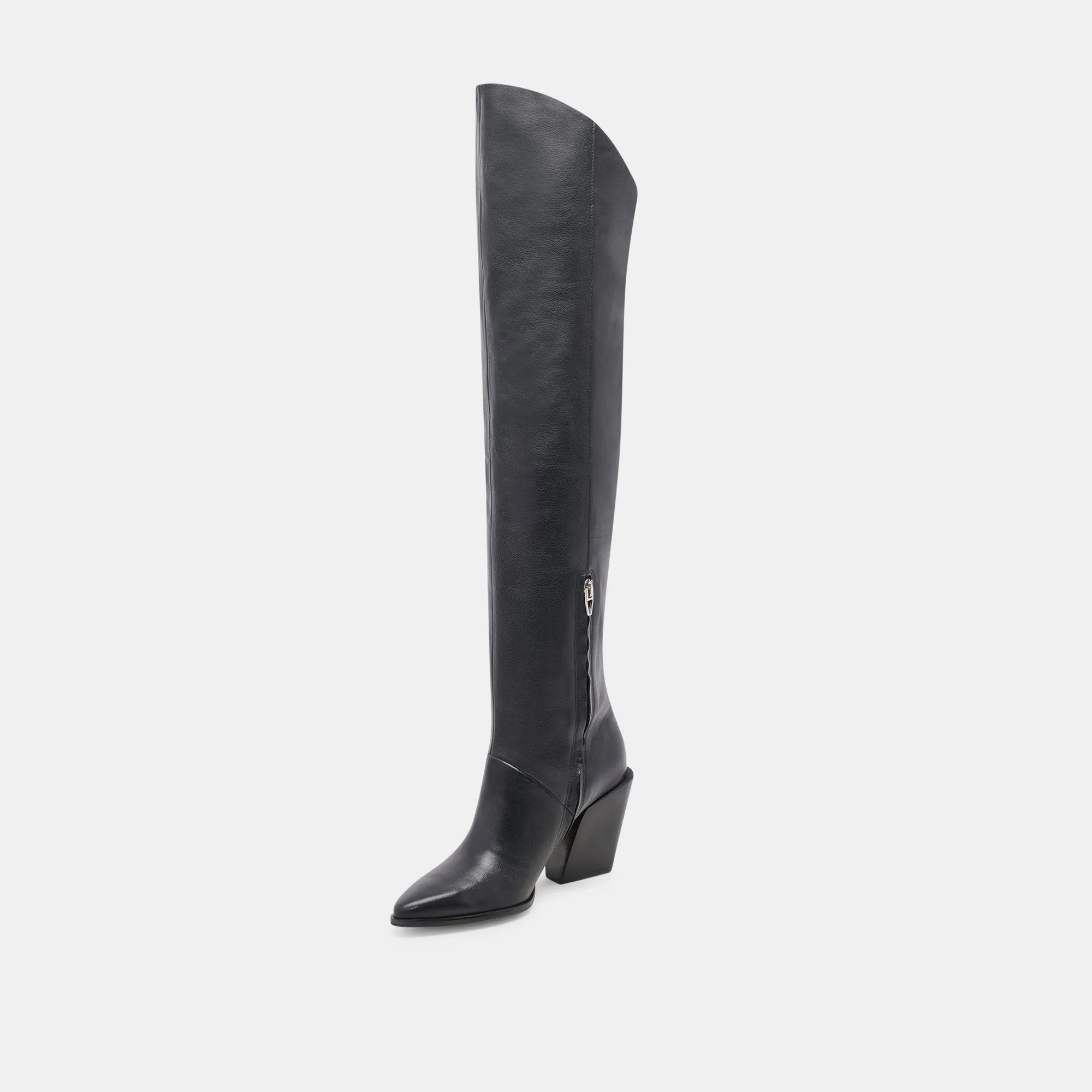 LUPIN STIEFEL SCHWARZES LEDER
