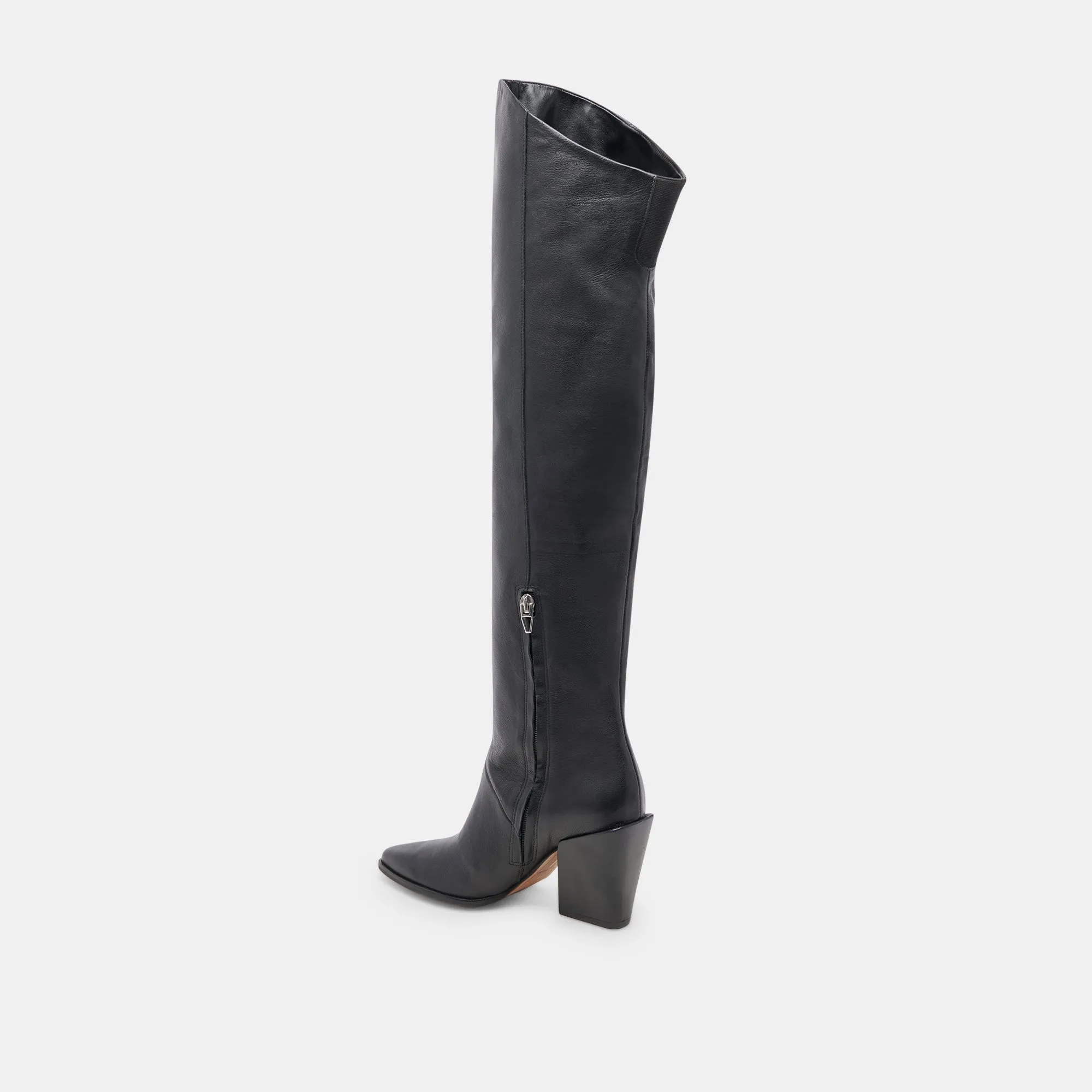 LUPIN STIEFEL SCHWARZES LEDER