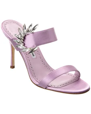 Manolo Blahnik Chivela 90 Satin Sandalen_Manolo-Blahnik