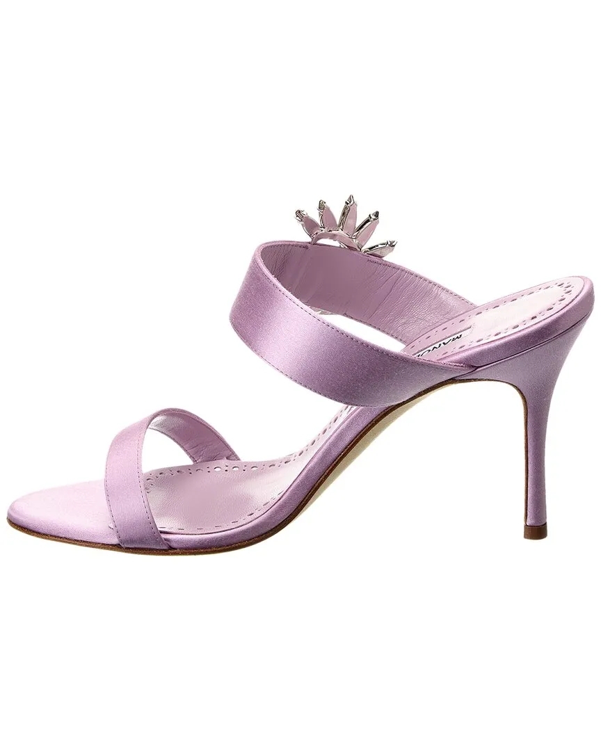 Manolo Blahnik Chivela 90 Satin Sandalen_Manolo-Blahnik