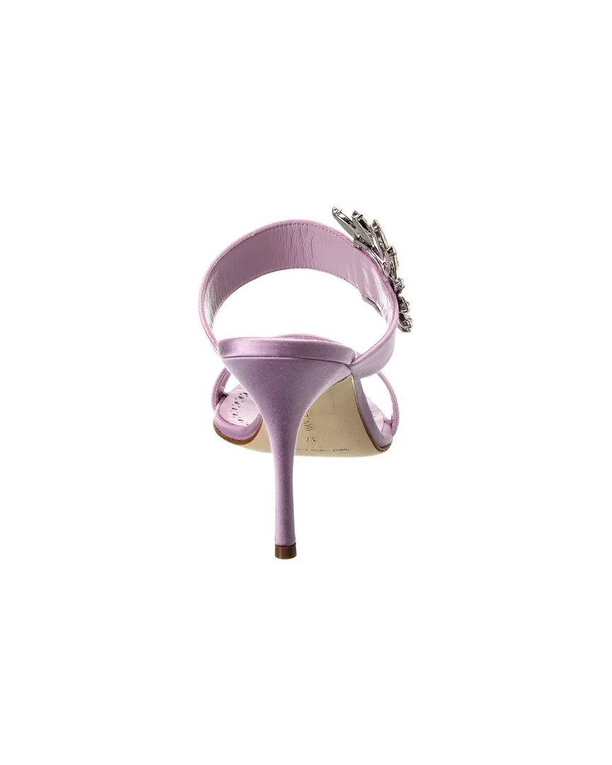 Manolo Blahnik Chivela 90 Satin Sandalen_Manolo-Blahnik