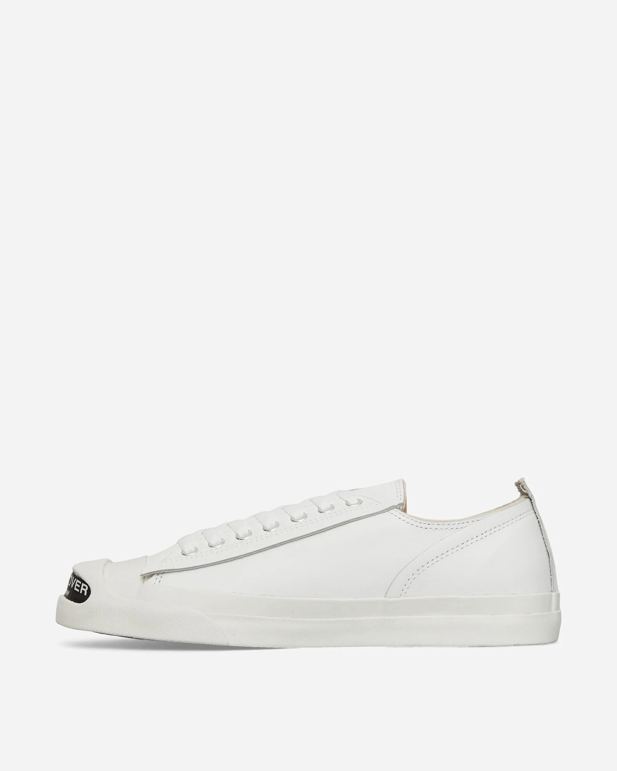 Herren Sneaker aus Leder mit Zehen-Logo in Weiß