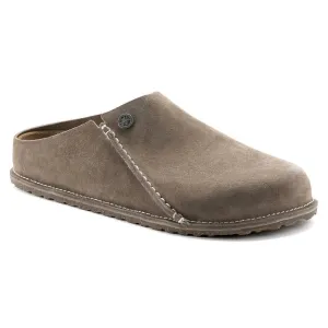 Herren Zermatt Original Fußbett Hausschuhe - Regular Fit in Grau Taupe