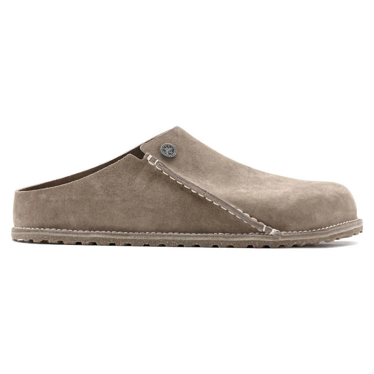 Herren Zermatt Original Fußbett Hausschuhe - Regular Fit in Grau Taupe