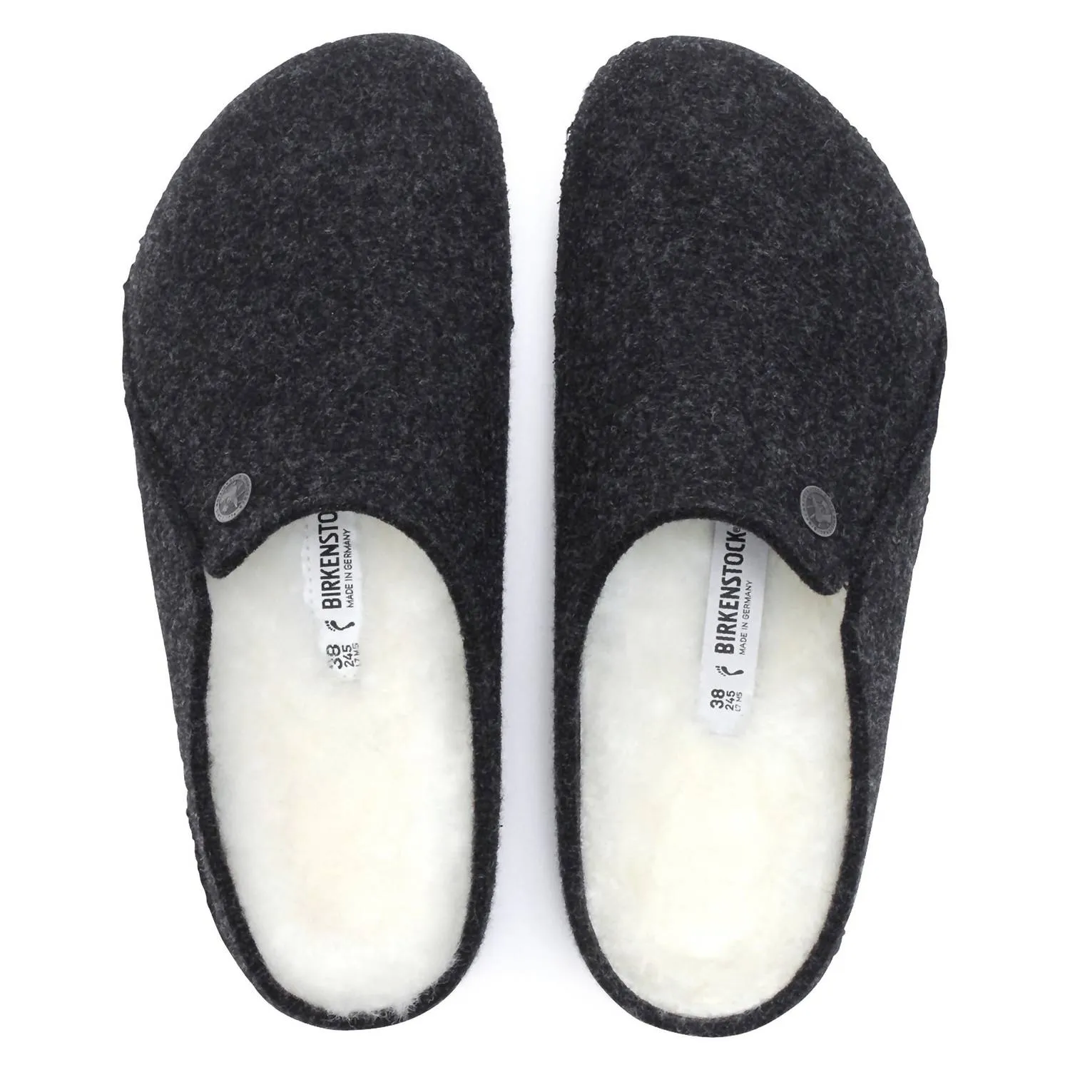 Herren Zermatt Shearling Pantoffel In Anthrazit