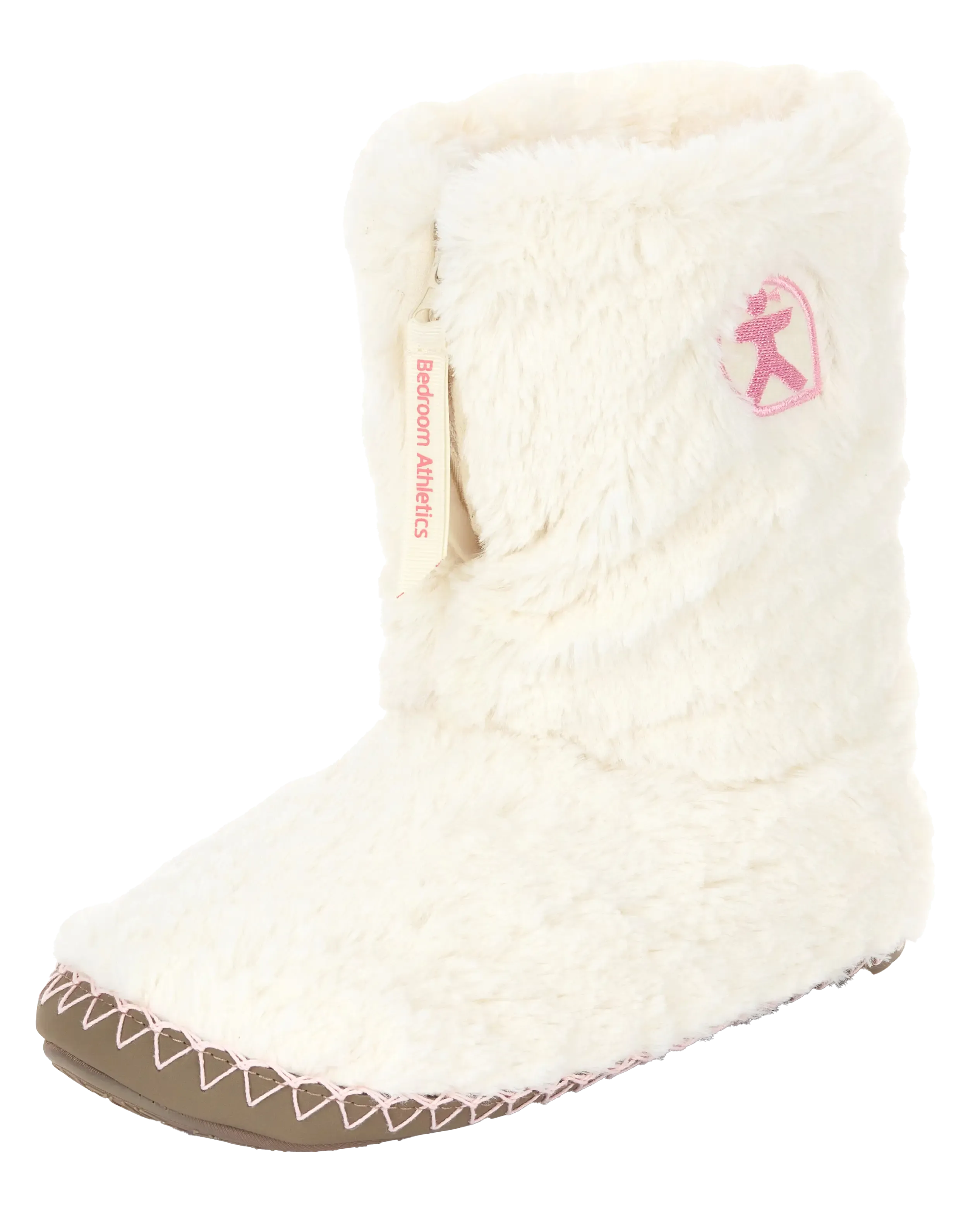 Monroe Faux-Fur Pantoffelstiefel in Creme & Moonrock