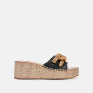 NARNIA SANDALETTEN AUS SCHWARZEM LEDER