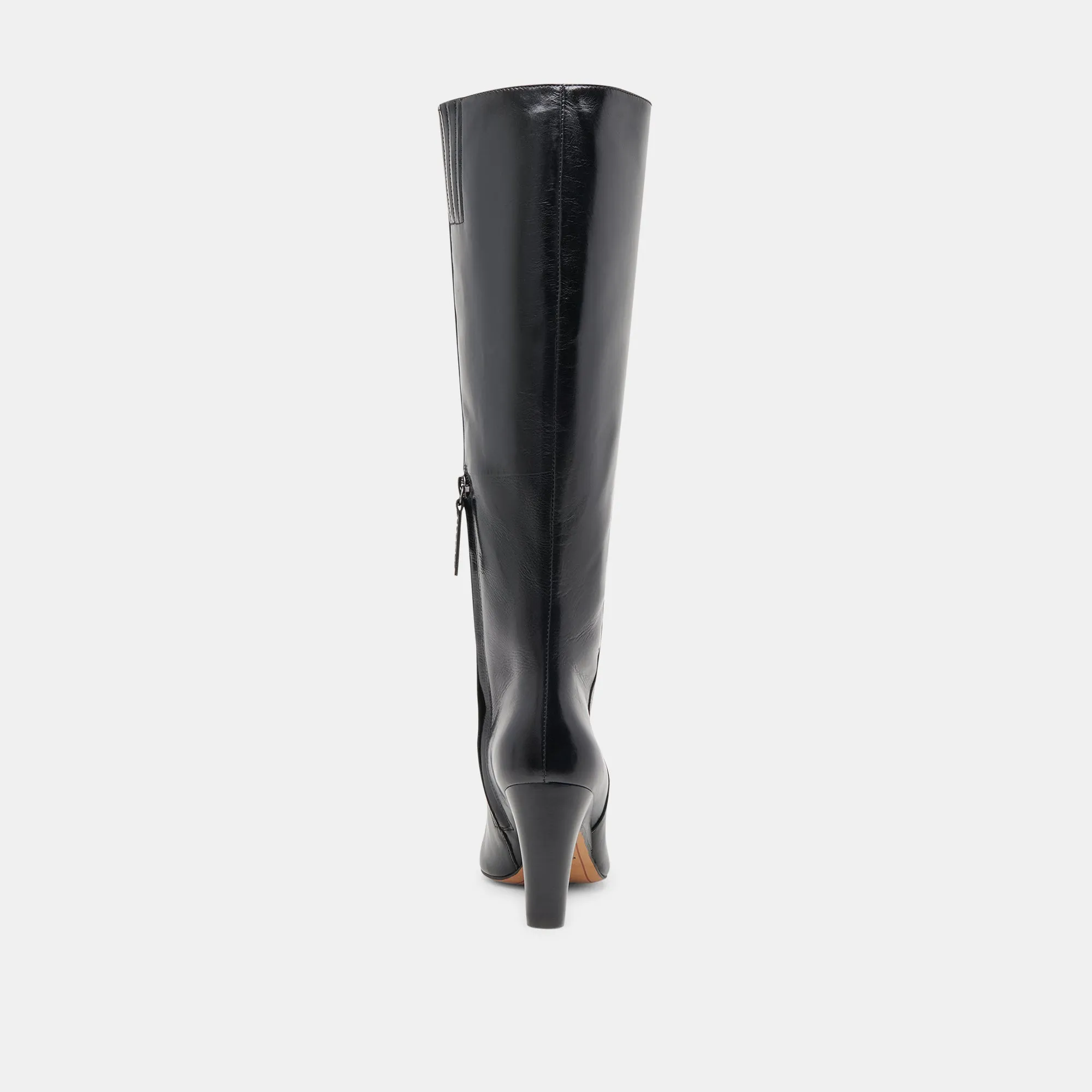 NELAS STIEFEL SCHWARZES LEDER