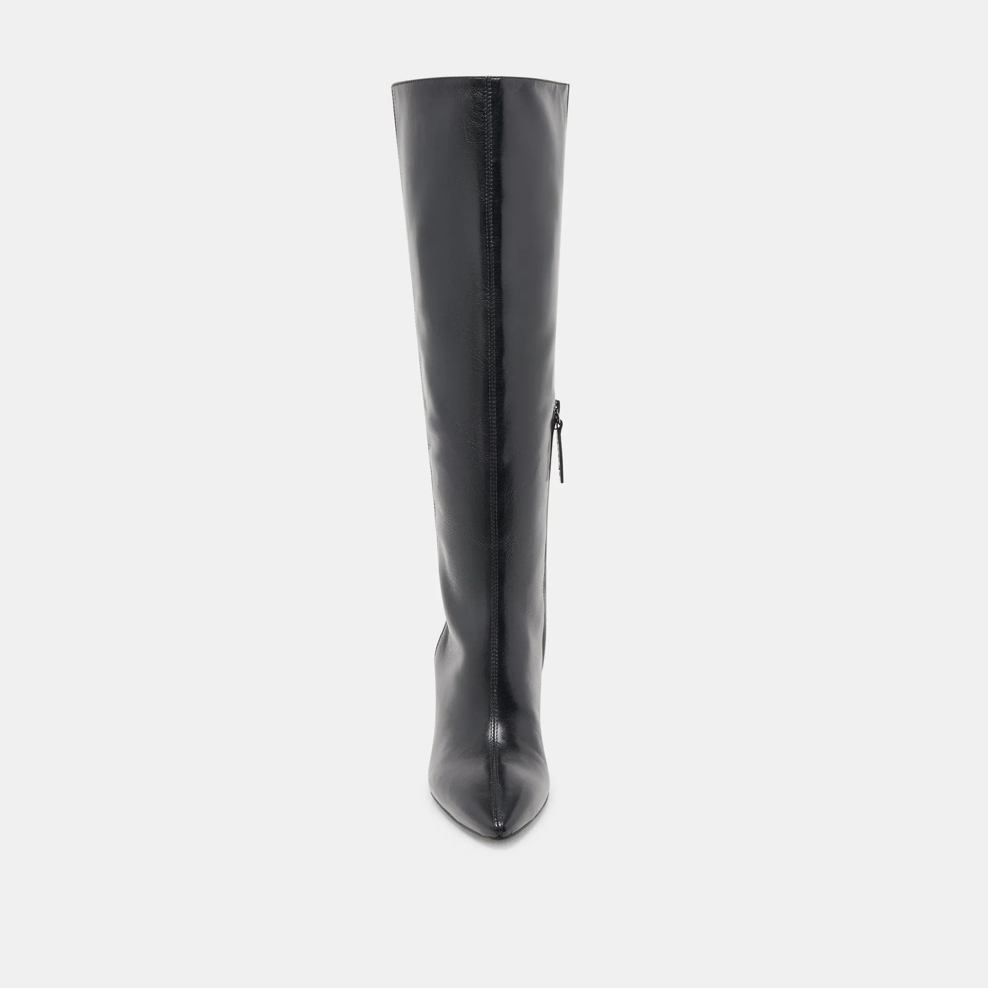 NELAS STIEFEL SCHWARZES LEDER