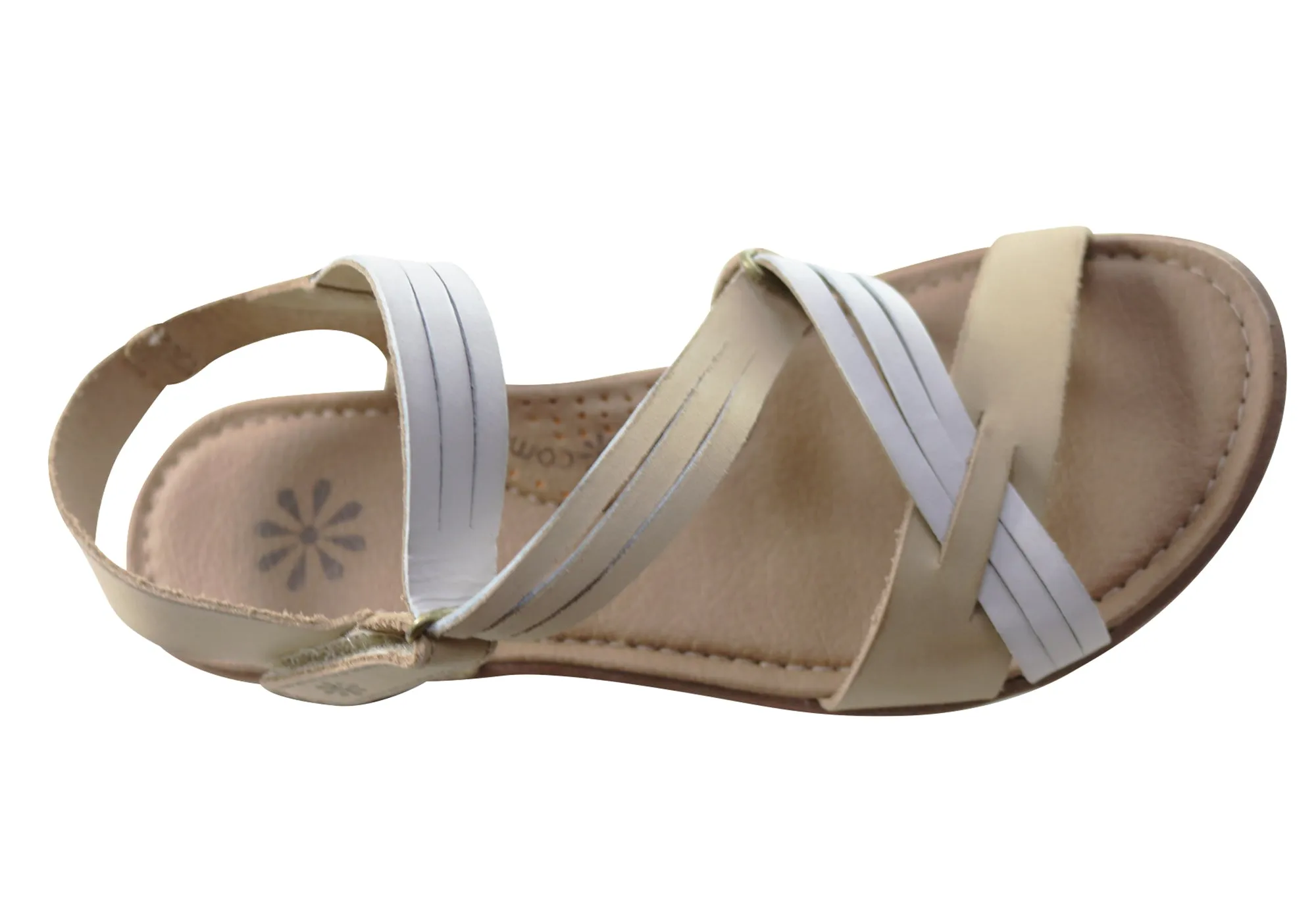 New Face Lottia Damen Bequeme Ledersandalen Hergestellt in Brasilien New Face Schuhe