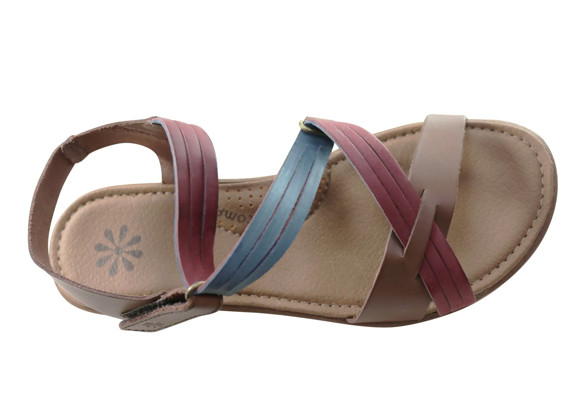 New Face Lottia Damen Bequeme Ledersandalen Hergestellt in Brasilien New Face Schuhe
