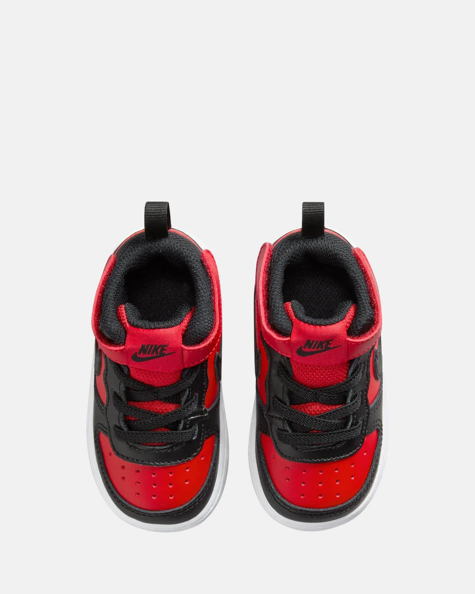 Nike Kinder-Schuhe Court Borough Mid 2 Kleinkind Univ Rot/Schwarz/Weiß