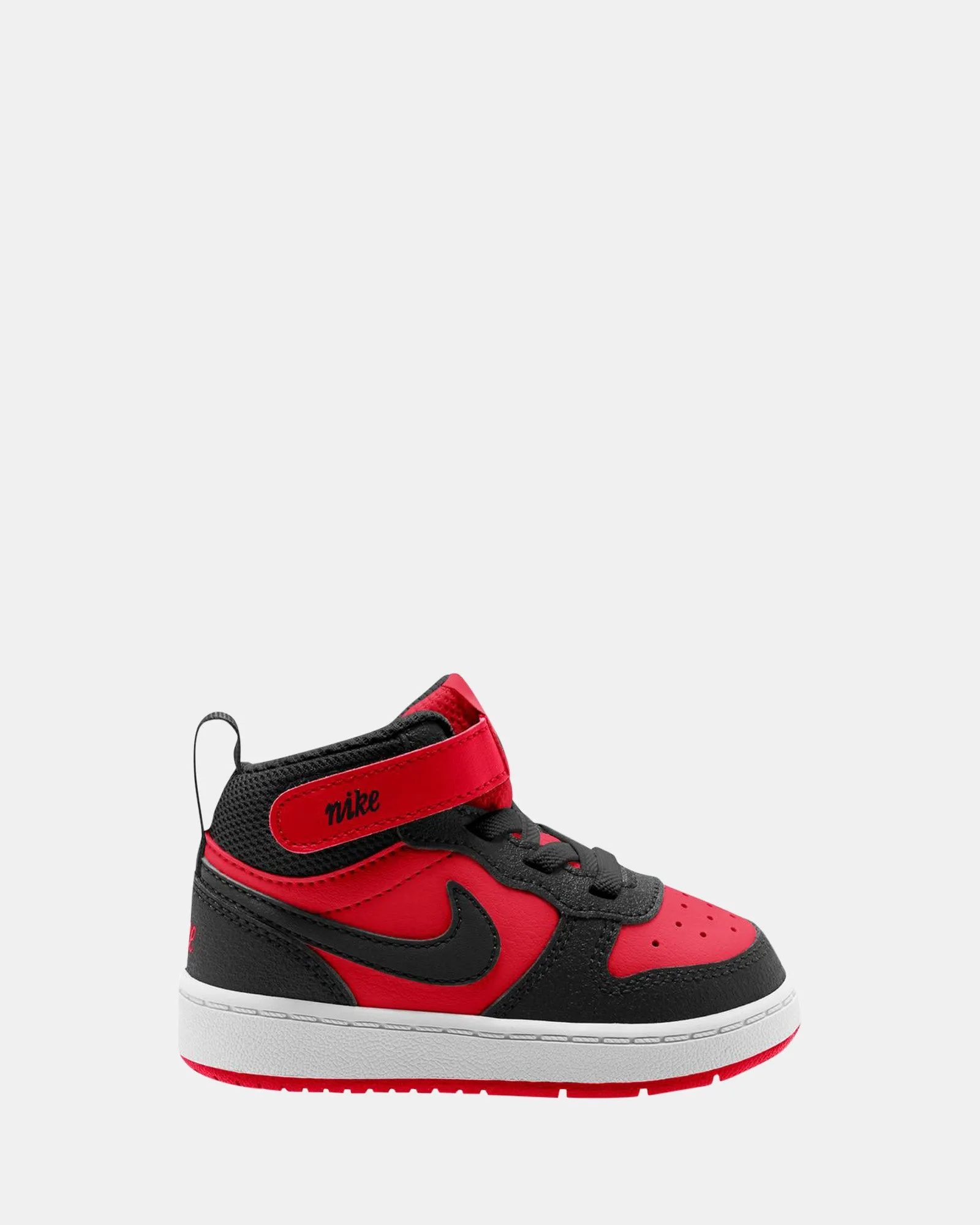 Nike Kinder-Schuhe Court Borough Mid 2 Kleinkind Univ Rot/Schwarz/Weiß