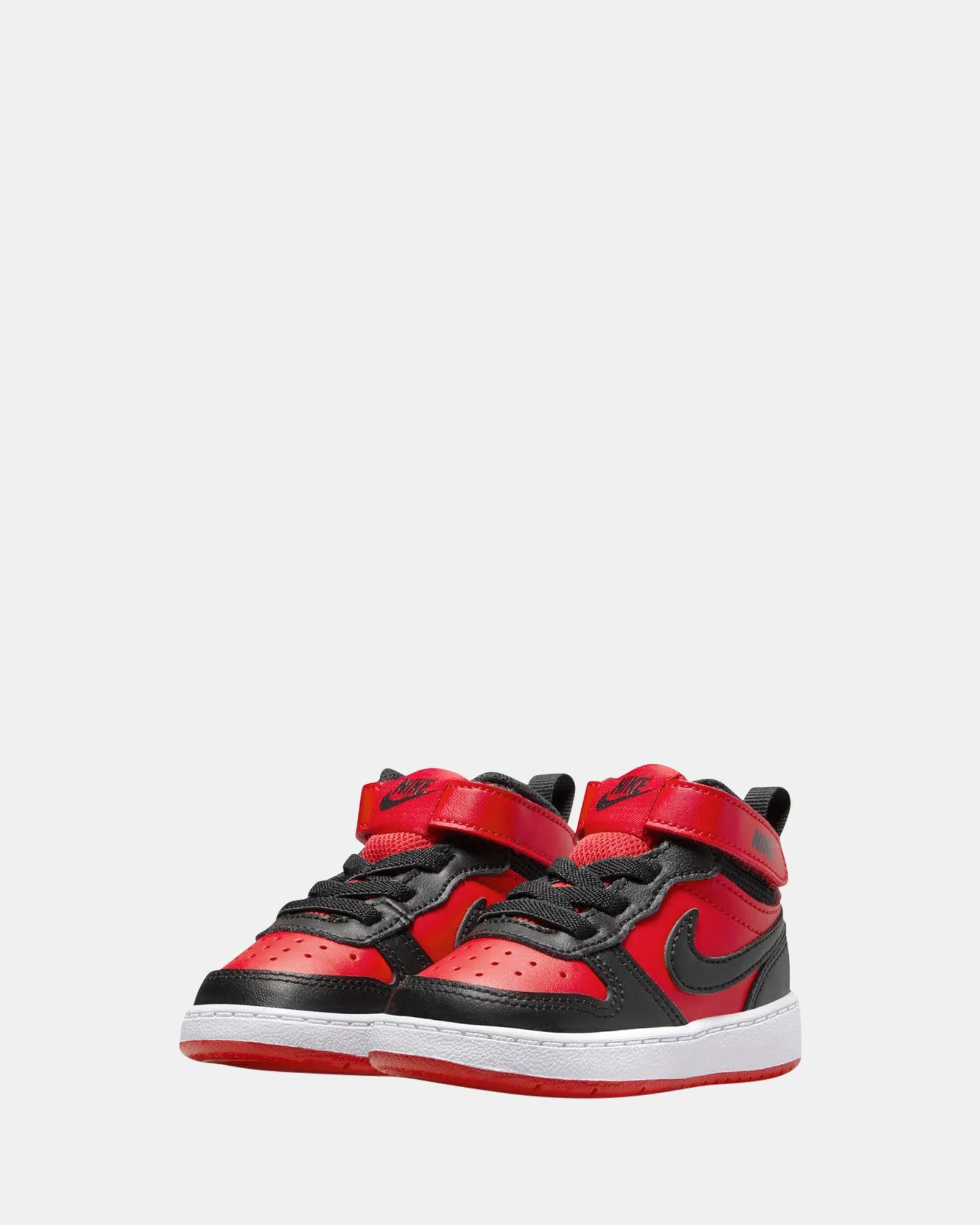 Nike Kinder-Schuhe Court Borough Mid 2 Kleinkind Univ Rot/Schwarz/Weiß