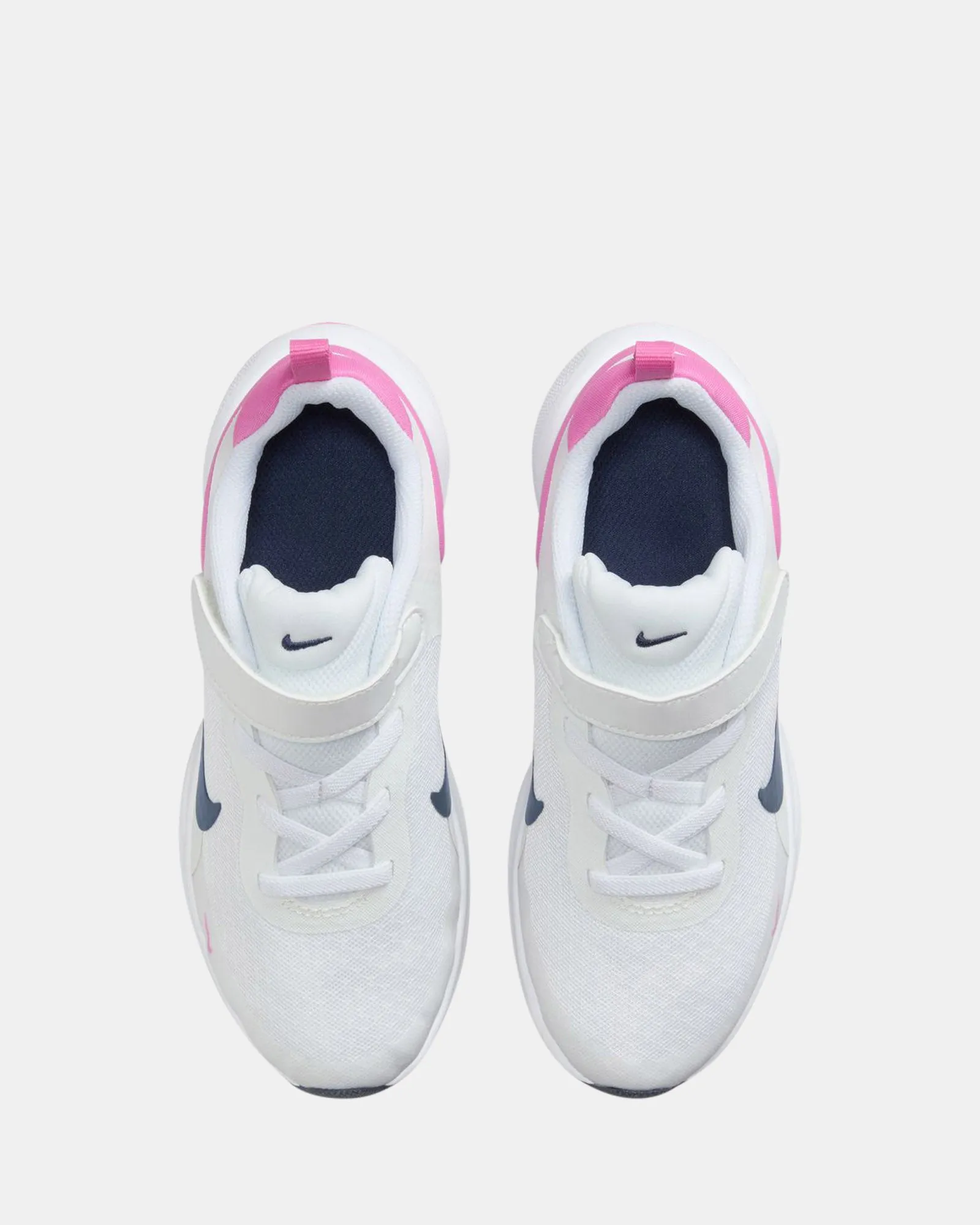 Nike Kinder-Schuhe Revolution 7 Vorschule Weiß/Marine/Spielerisches Rosa