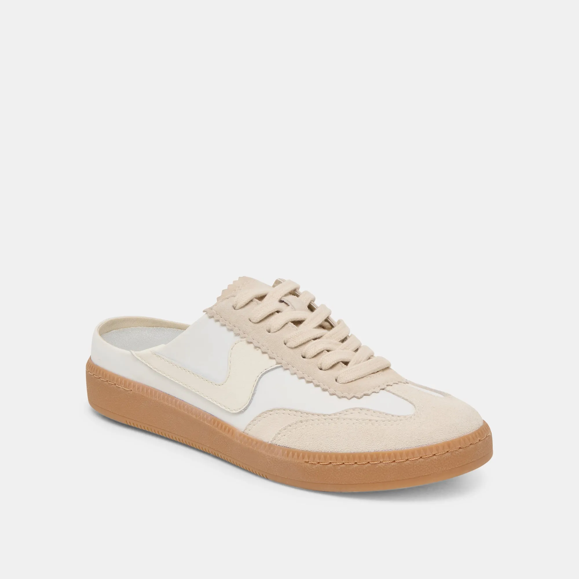 HINWEIS SLIDE SNEAKERS ELFENBEIN MULTI SUEDE