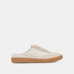 HINWEIS SLIDE SNEAKERS ELFENBEIN MULTI SUEDE