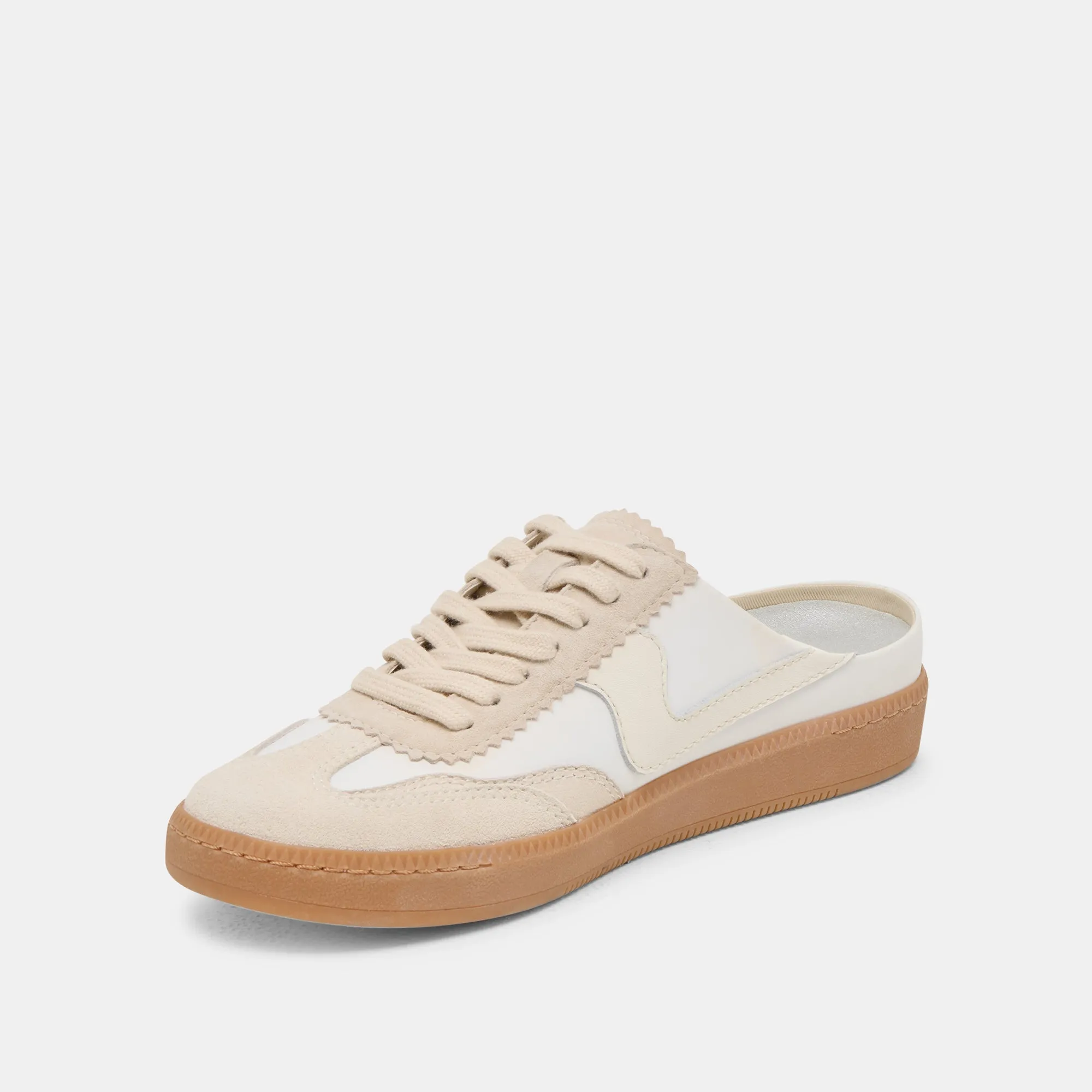 HINWEIS SLIDE SNEAKERS ELFENBEIN MULTI SUEDE