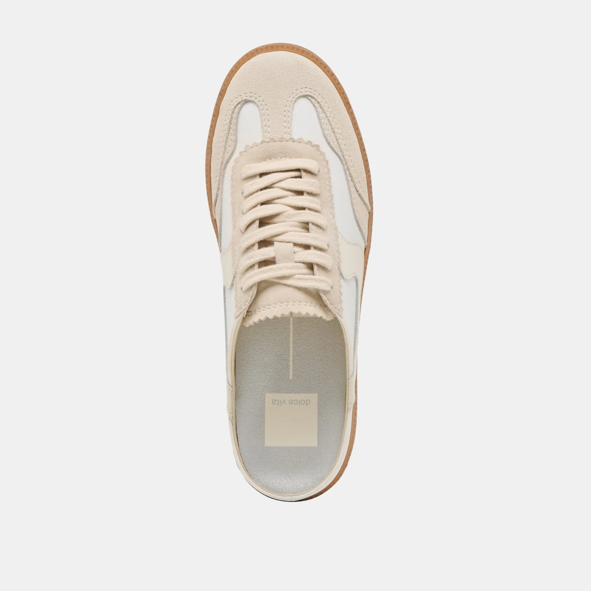 HINWEIS SLIDE SNEAKERS ELFENBEIN MULTI SUEDE