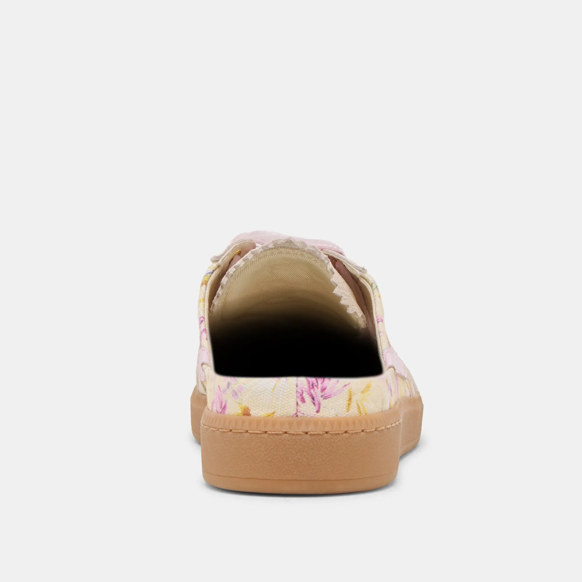 HINWEIS SLIDE SNEAKERS LILA BLUMENLEDER