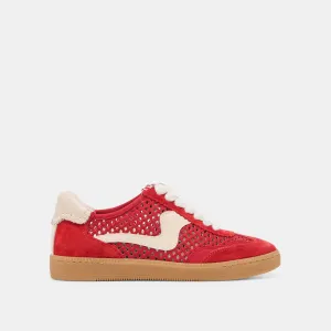 HINWEIS SNEAKERS CHERRY PERFORIERTES NUBUCK