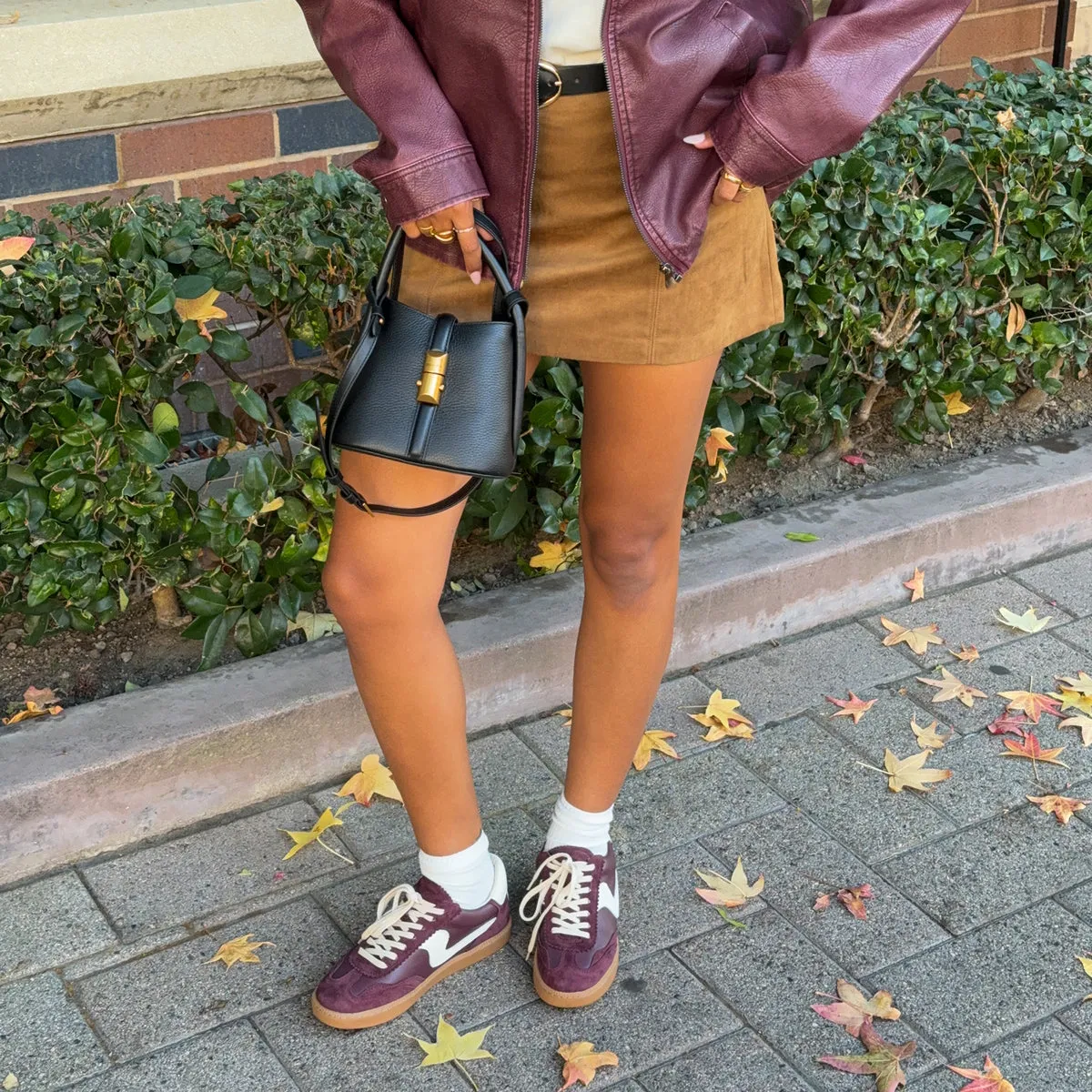 HINWEIS SNEAKERS CRANBERRY WILDLEDER