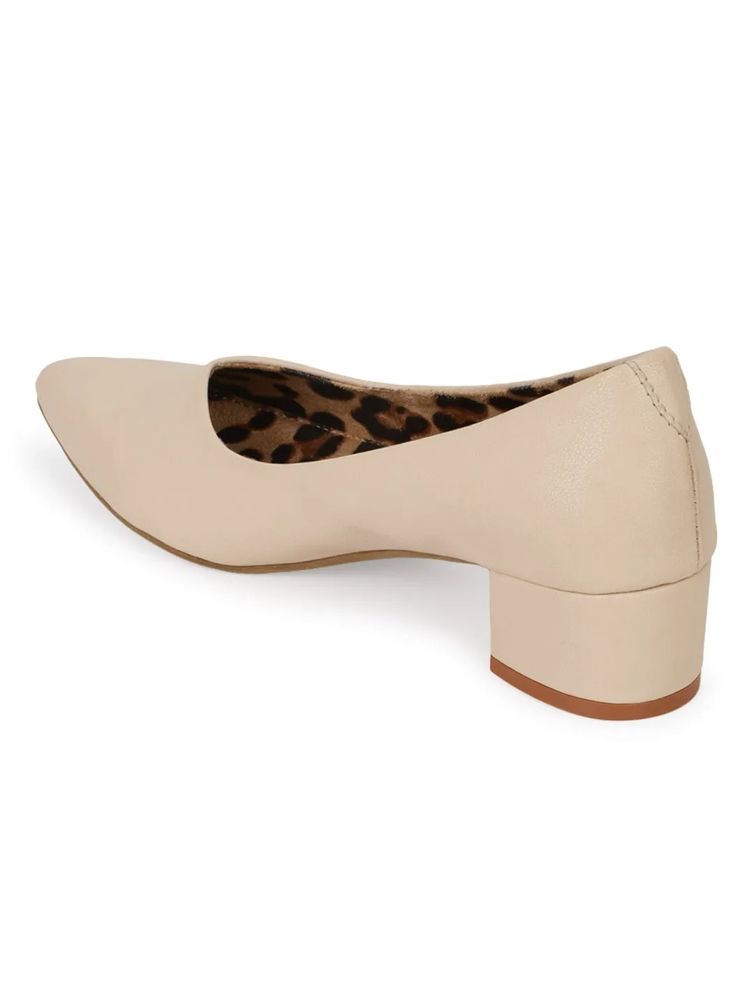Nackte PU Block Schlupf Sandalen (TC-SLC-1180-NUD)