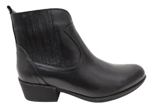 Orizonte Alotti Damen Europäische Bequeme Leder Knöchelstiefel Orizonte Schuhe