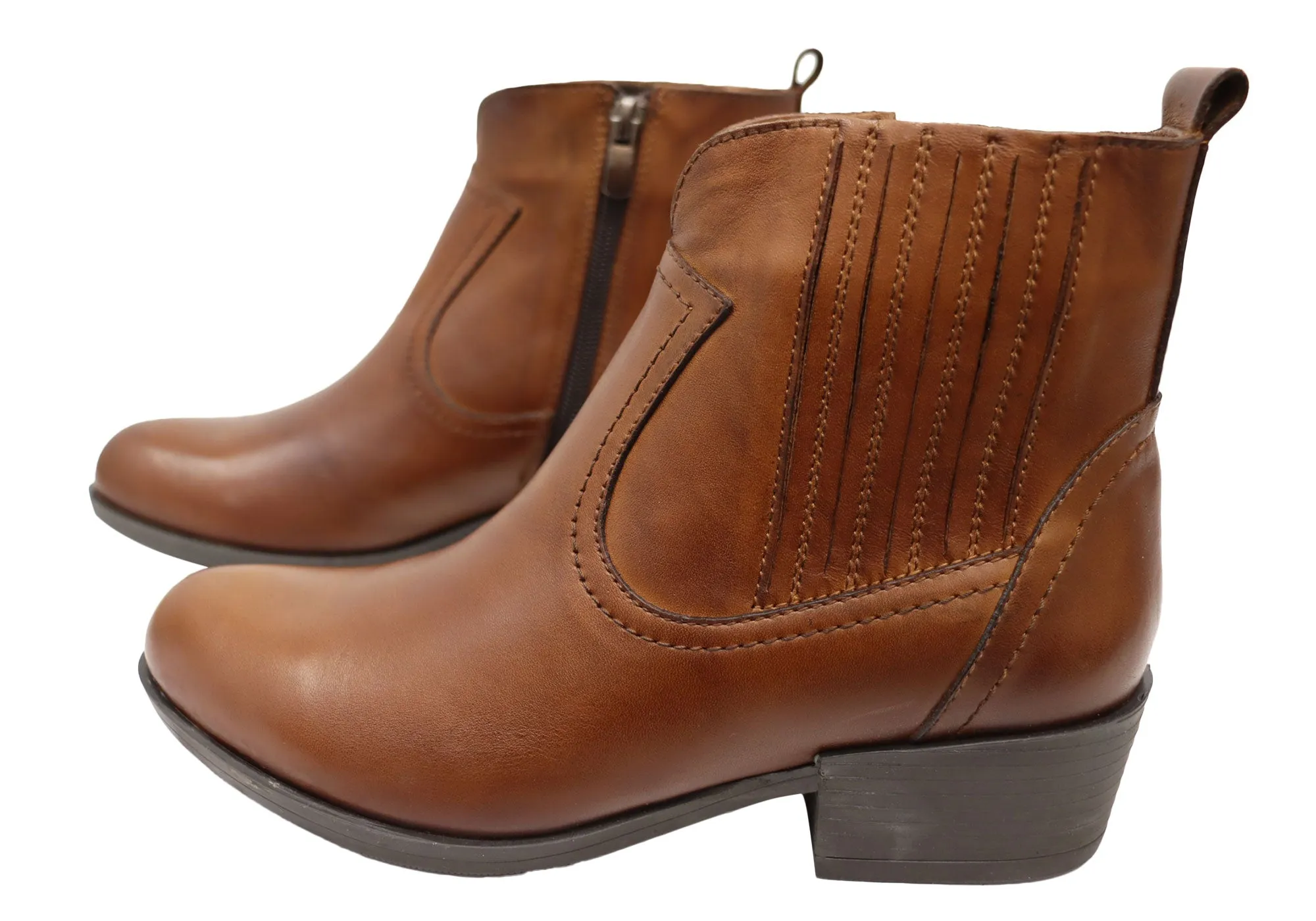 Orizonte Alotti Damen Europäische Bequeme Leder Knöchelstiefel Orizonte Schuhe