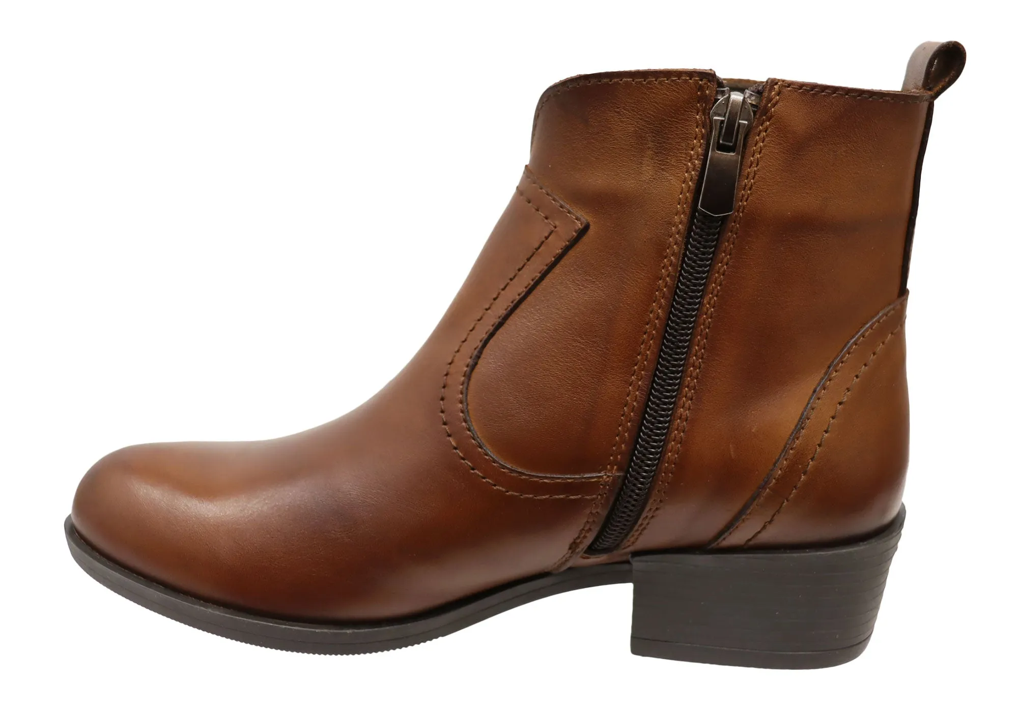 Orizonte Alotti Damen Europäische Bequeme Leder Knöchelstiefel Orizonte Schuhe