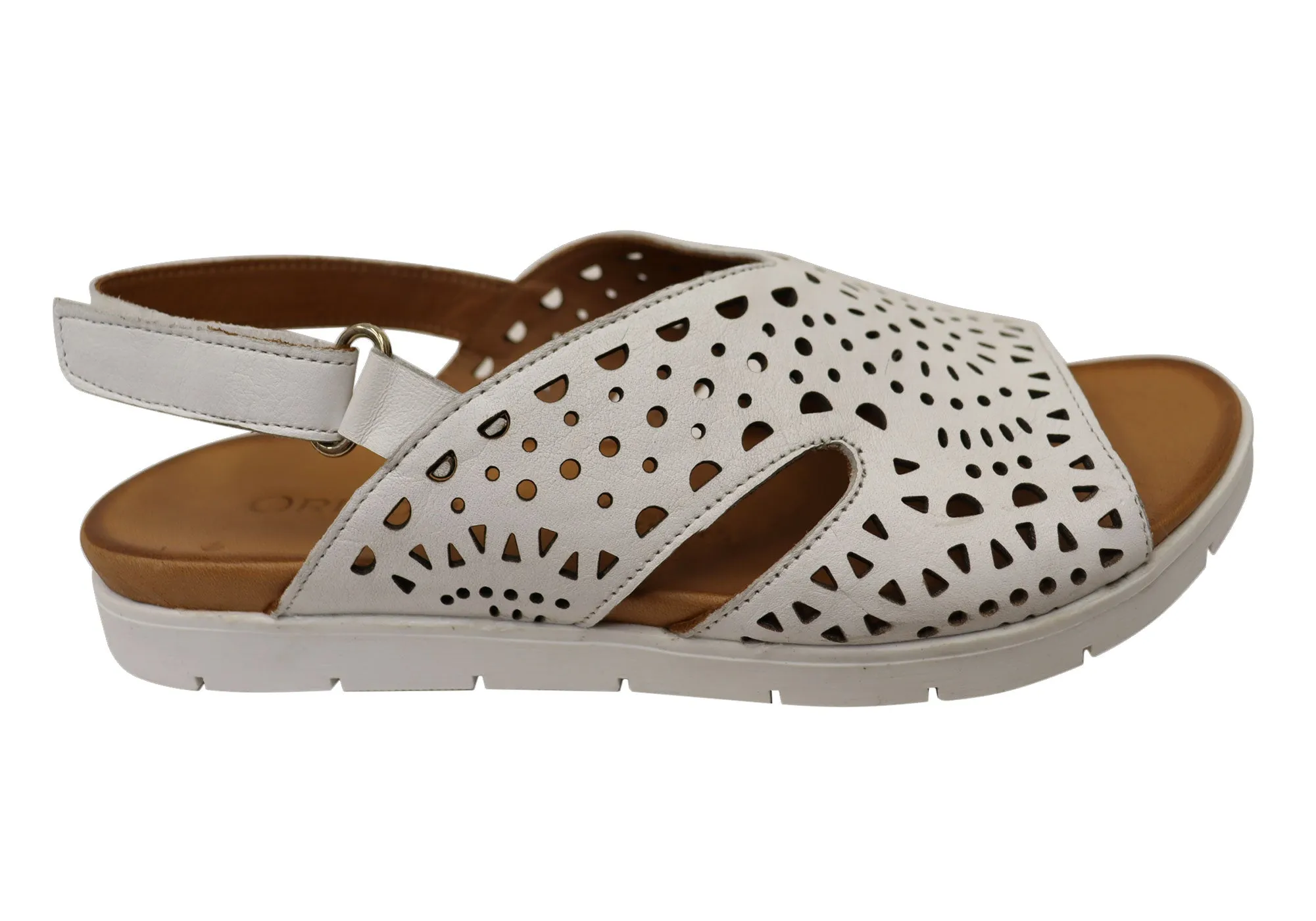 Orizonte Arkia Damen Bequeme Europäische Ledersandalen Orizonte Schuhe