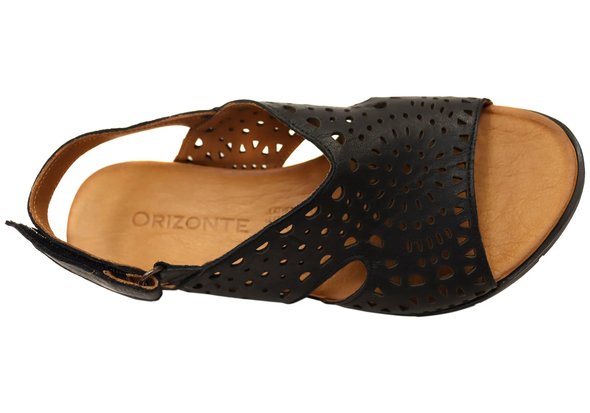 Orizonte Arkia Damen Bequeme Europäische Ledersandalen Orizonte Schuhe
