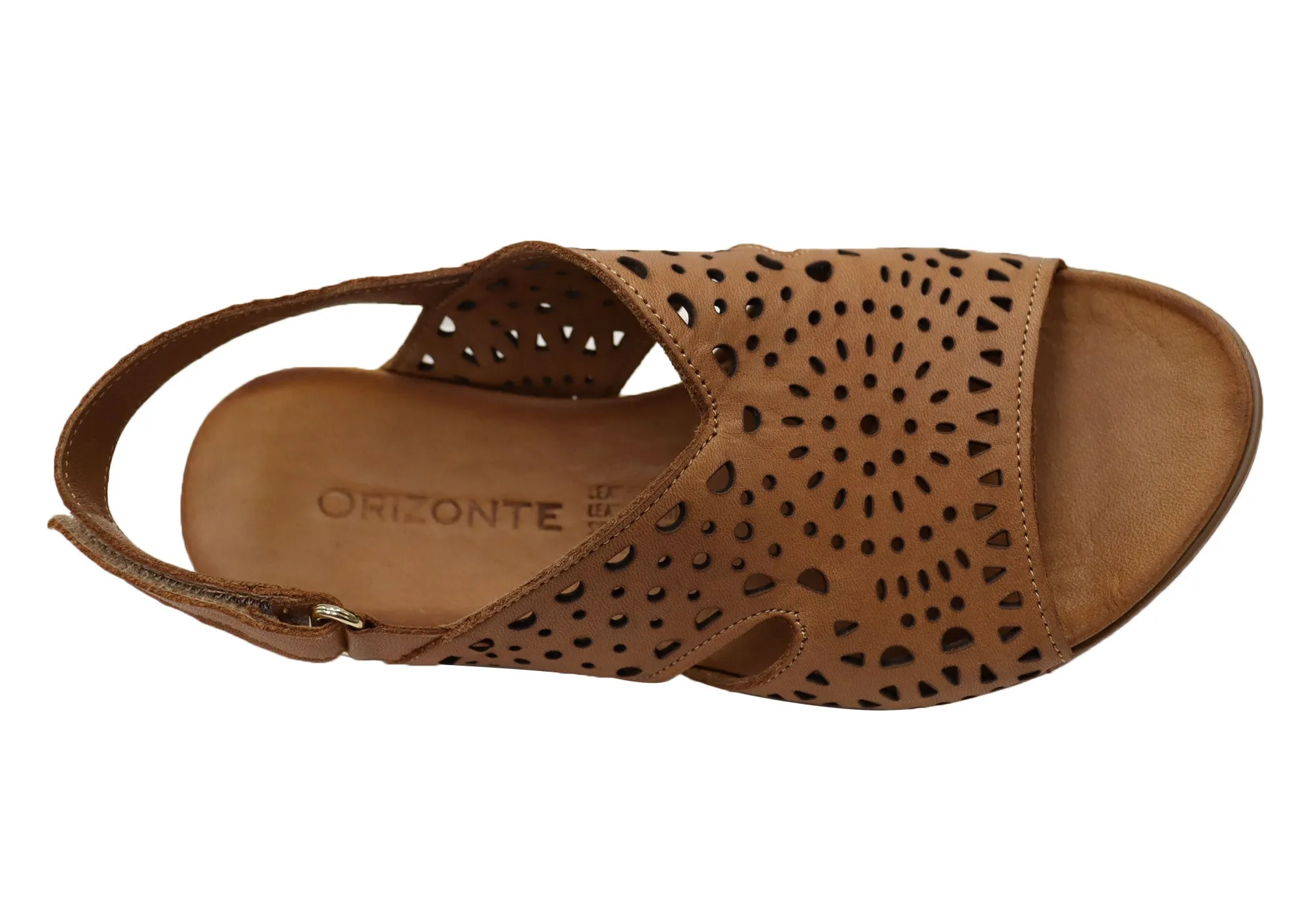 Orizonte Arkia Damen Bequeme Europäische Ledersandalen Orizonte Schuhe