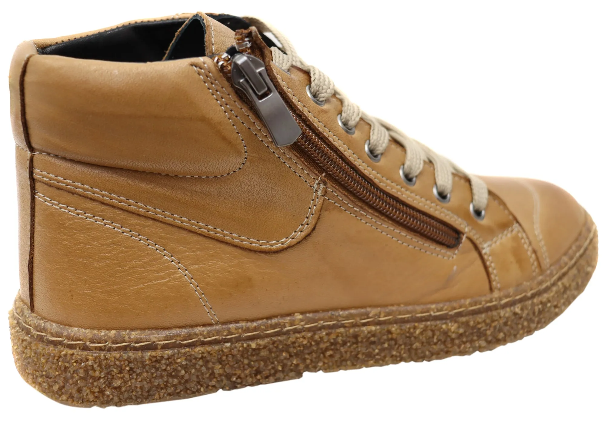 Orizonte Bribie Damen Europäische Bequeme Leder Knöchelstiefel Orizonte Schuhe