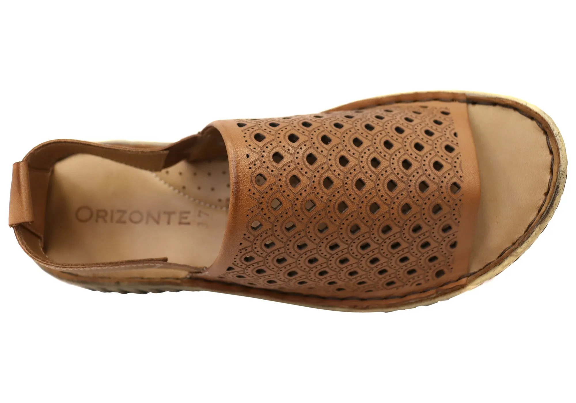Orizonte Carnival Damen Bequeme Europäische Ledersandalen Orizonte Schuhe