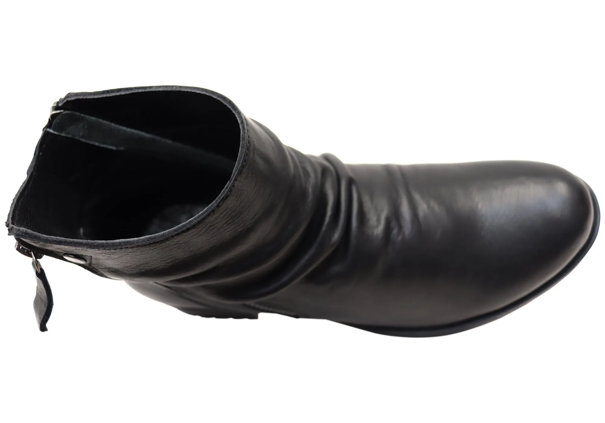 Orizonte Castle Damen Europäische Bequeme Leder Knöchelstiefel Orizonte Schuhe