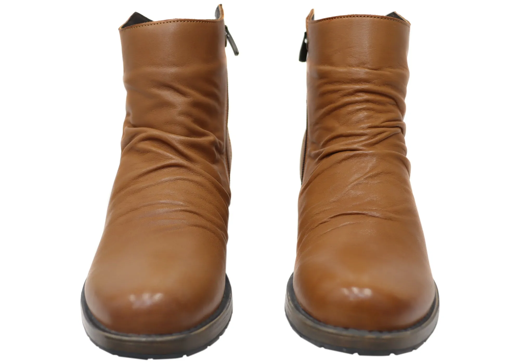 Orizonte Castle Damen Europäische Bequeme Leder Knöchelstiefel Orizonte Schuhe