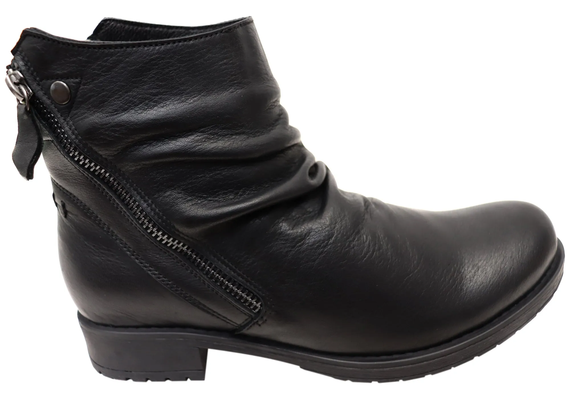 Orizonte Castle Damen Europäische Bequeme Leder Knöchelstiefel Orizonte Schuhe