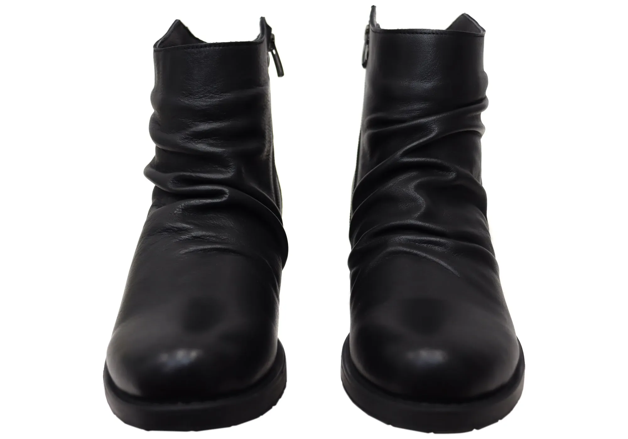 Orizonte Castle Damen Europäische Bequeme Leder Knöchelstiefel Orizonte Schuhe